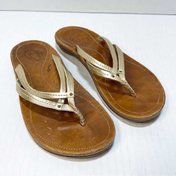 Olukai 20245-FAFM Bubbly Sahara FlipFlop Thong Sandal Women’s Sz 5. - Picture 5 of 13